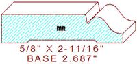 Baseboard 2-11/16" Baseboard 2-11/16"