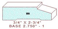Baseboard 2-3/4" - 1 Baseboard 2-3/4" - 1