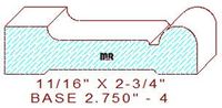Baseboard 2-3/4" - 4 Baseboard 2-3/4" - 4
