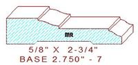 Baseboard 2-3/4" - 7 Baseboard 2-3/4" - 7