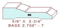 Baseboard 2-3/4" - 7