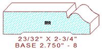 Baseboard 2-3/4" - 8 Baseboard 2-3/4" - 8
