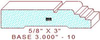 Baseboard 3" - 10 Baseboard 3" - 10