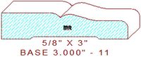 Baseboard 3" - 11 Baseboard 3" - 11