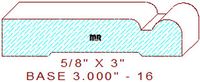 Baseboard 3" - 16 Baseboard 3" - 16