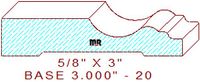 Baseboard 3" - 20 Baseboard 3" - 20