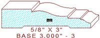 Baseboard 3" - 3 Baseboard 3" - 3