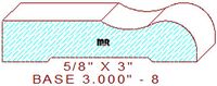 Baseboard 3" - 8 Baseboard 3" - 8