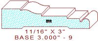 Baseboard 3" - 9 Baseboard 3" - 9