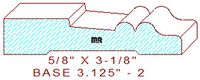 Baseboard 3-1/8" - 2 Baseboard 3-1/8" - 2