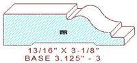 Baseboard 3-1/8" - 3 Baseboard 3-1/8" - 3