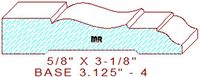 Baseboard 3-1/8" - 4 Baseboard 3-1/8" - 4