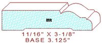 Baseboard 3-1/8" Baseboard 3-1/8"