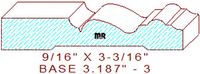 Baseboard 3-3/16" - 3 Baseboard 3-3/16" - 3