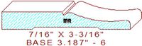 Baseboard 3-3/16" - 6 Baseboard 3-3/16" - 6
