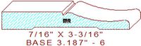 Baseboard 3-3/16" - 6