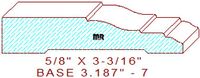 Baseboard 3-3/16" - 7 Baseboard 3-3/16" - 7