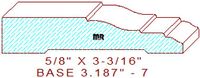 Baseboard 3-3/16" - 7