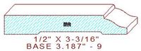 Baseboard 3-3/16" - 9 Baseboard 3-3/16" - 9