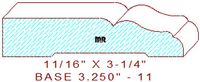 Baseboard 3-1/4" - 11 Baseboard 3-1/4" - 11