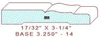 Baseboard 3-1/4" - 14 Baseboard 3-1/4" - 14