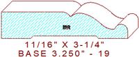 Baseboard 3-1/4" - 19 Baseboard 3-1/4" - 19