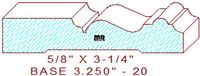 Baseboard 3-1/4" - 20 Baseboard 3-1/4" - 20