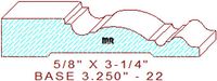 Baseboard 3-1/4" - 22 Baseboard 3-1/4" - 22