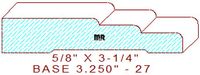 Baseboard 3-1/4" - 27 Baseboard 3-1/4" - 27