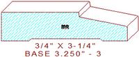 Baseboard 3-1/4" - 3 Baseboard 3-1/4" - 3