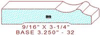 Baseboard 3-1/4" - 32 Baseboard 3-1/4" - 32
