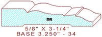 Baseboard 3-1/4" - 34 Baseboard 3-1/4" - 34