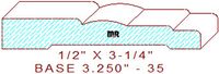 Baseboard 3-1/4" - 35 