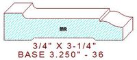 Baseboard 3-1/4" - 36 Baseboard 3-1/4" - 36