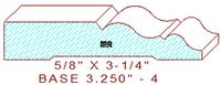 Baseboard 3-1/4" - 4 Baseboard 3-1/4" - 4