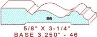 Baseboard 3-1/4" - 46 Baseboard 3-1/4" - 46