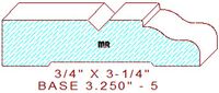 Baseboard 3-1/4" - 5