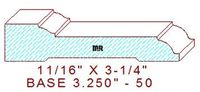 Baseboard 3-1/4" - 50 Baseboard 3-1/4" - 50