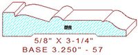Baseboard 3-1/4" - 57 Baseboard 3-1/4" - 57