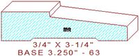 Baseboard 3-1/4" - 63 Baseboard 3-1/4" - 63