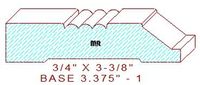 Baseboard 3-3/8" - 1 