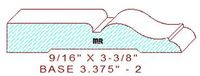 Baseboard 3-3/8" - 2