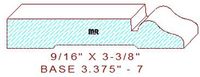 Baseboard 3-3/8" - 7