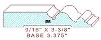 Baseboard 3-3/8"