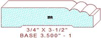 Baseboard 3-1/2" - 1 Baseboard 3-1/2" - 1
