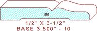 Baseboard 3-1/2" - 10 Baseboard 3-1/2" - 10