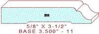 Baseboard 3-1/2" - 11 Baseboard 3-1/2" - 11