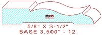 Baseboard 3-1/2" - 12 Baseboard 3-1/2" - 12