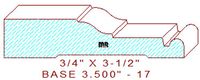Baseboard 3-1/2" - 17 Baseboard 3-1/2" - 17