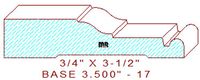 Baseboard 3-1/2" - 17